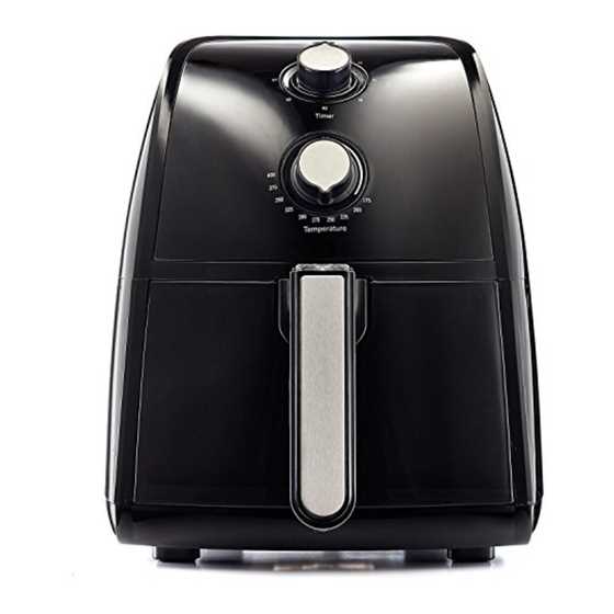 bella air fryer instruction manual