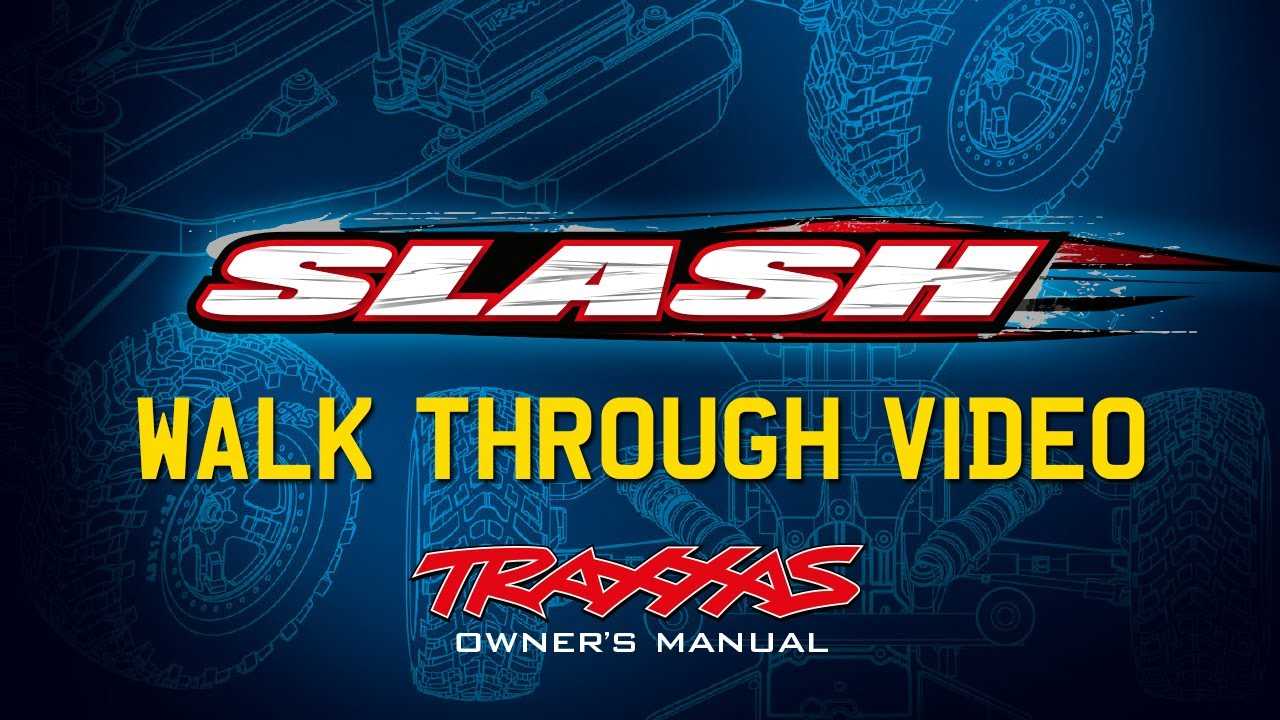 traxxas slash 4x4 instruction manual