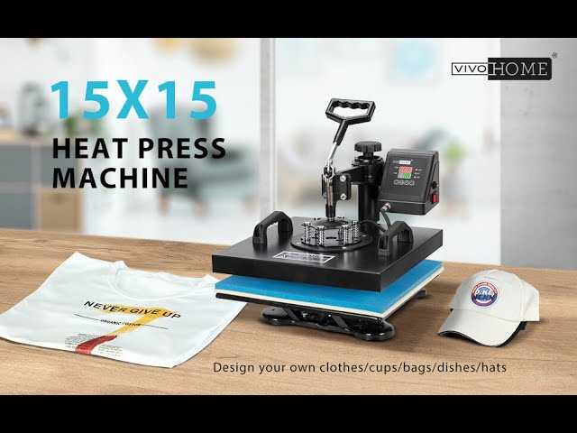 vivohome heat press instruction manual