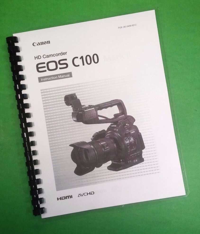 canon c100 instruction manual