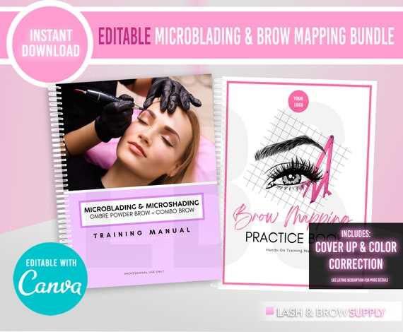 microblading kit with instructional manual