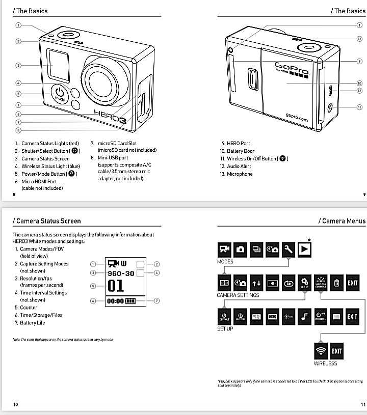 gopro 4 black instruction manual