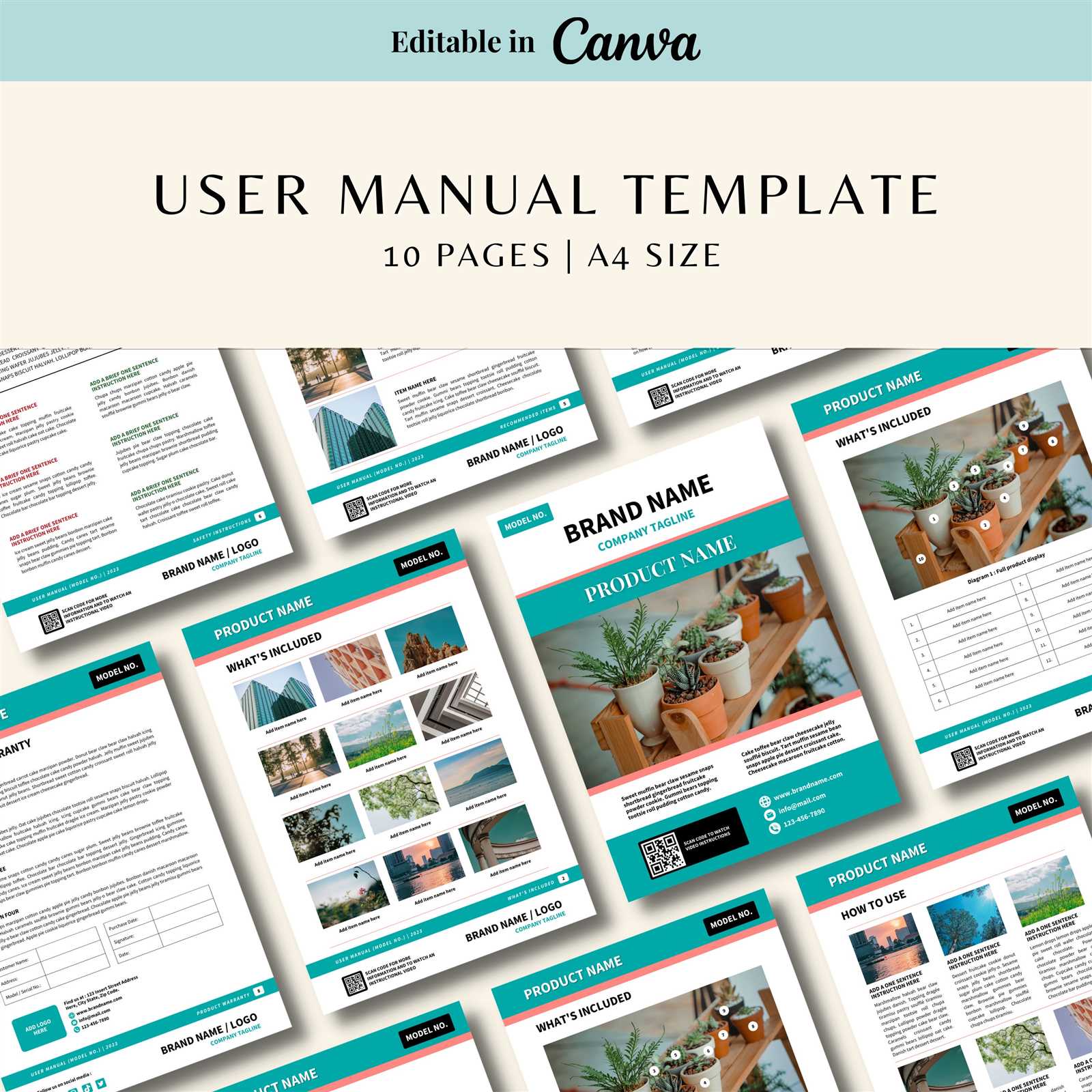 free instruction manual template