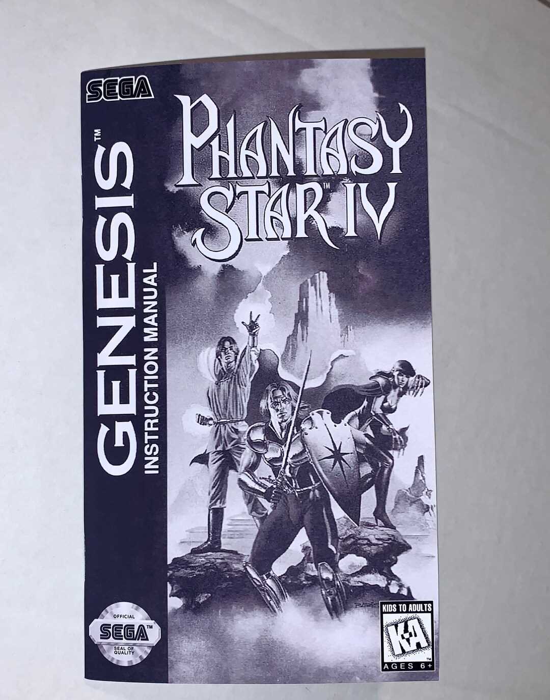 phantasy star 2 instruction manual