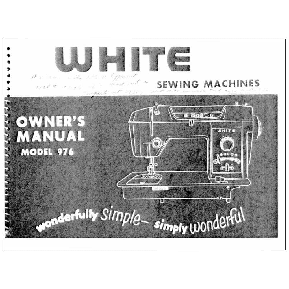 white jean machine instruction manual