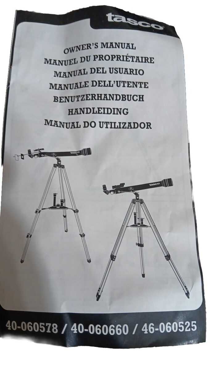 tasco luminova telescope instruction manual