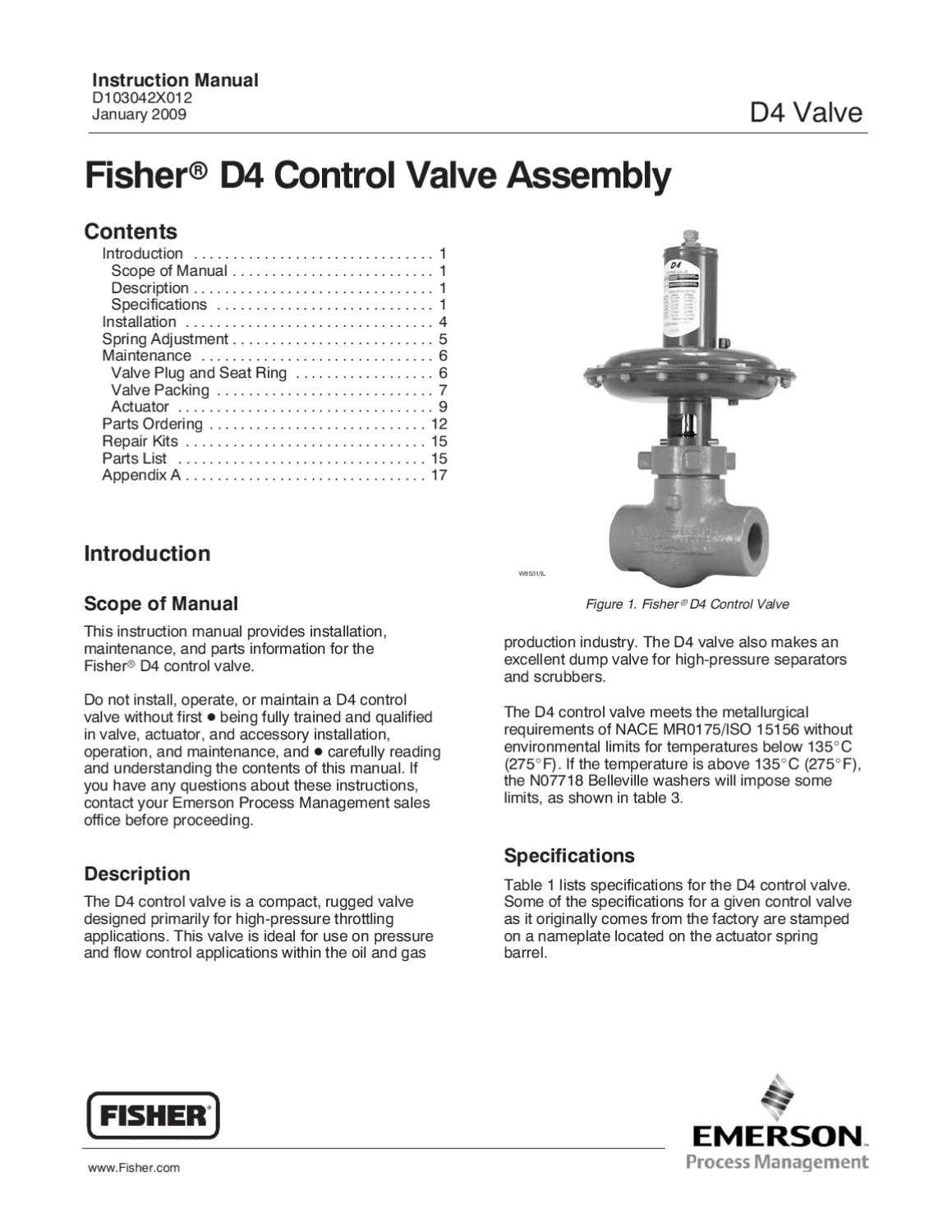 fisher d4 instruction manual