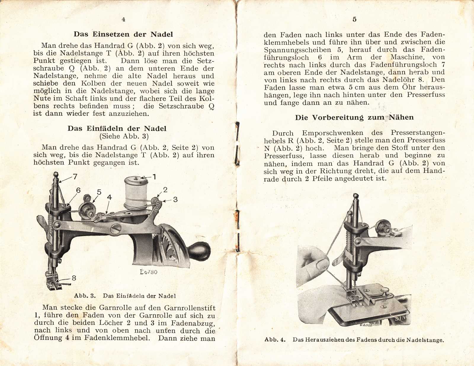 old singer sewing machine instruction manual