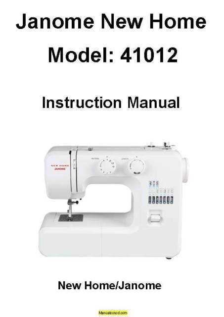 janome 8077 instruction manual