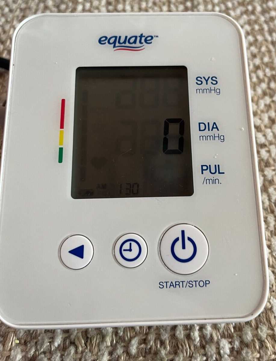 equate 4000 blood pressure monitor instruction manual