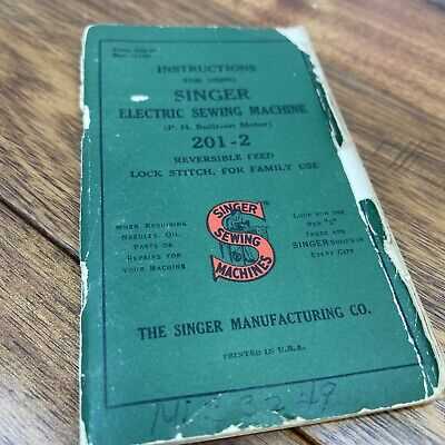 instruction manual for singer featherweight sewing machine