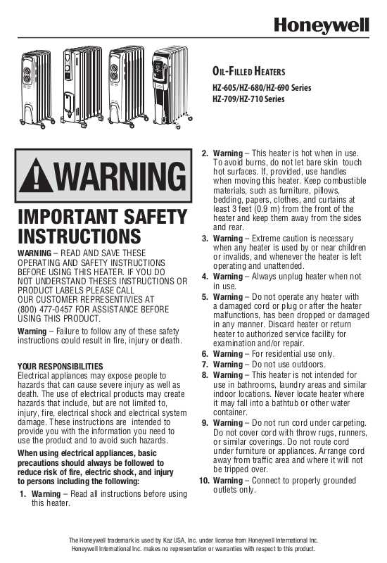 garrison oil heater instruction manual