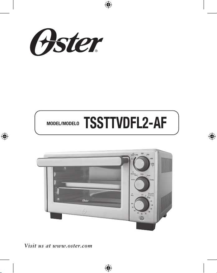 instruction manual for oster toaster oven