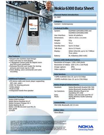 nokia 6300 instruction manual