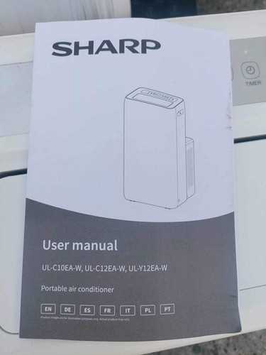 sharp portable air conditioner instruction manual