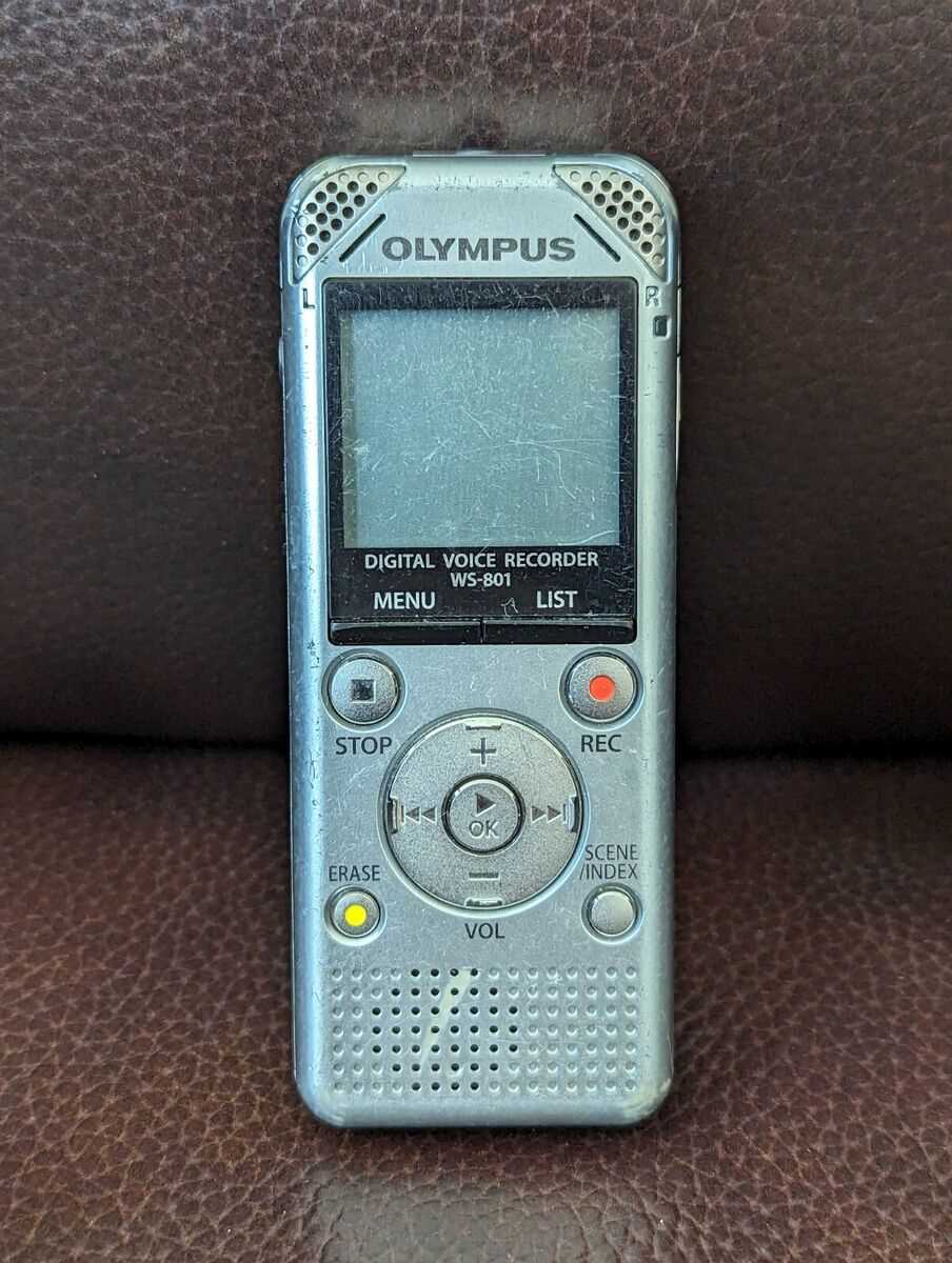 olympus digital voice recorder ws 801 instruction manual