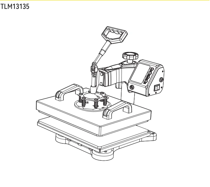 vivohome heat press instruction manual