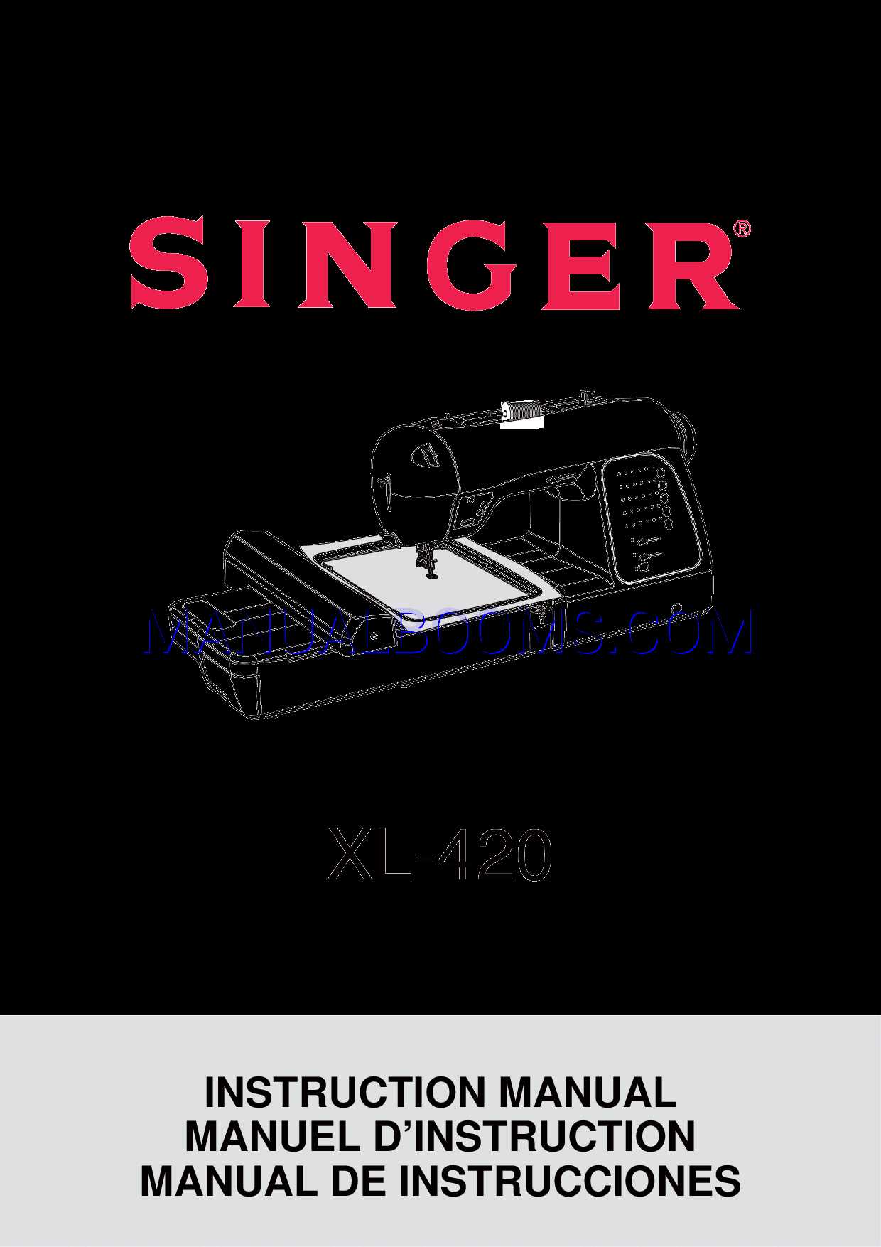 singer futura xl 400 instruction manual