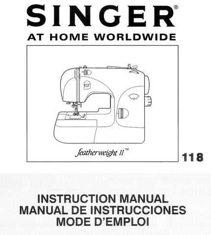 instruction manual for singer featherweight sewing machine