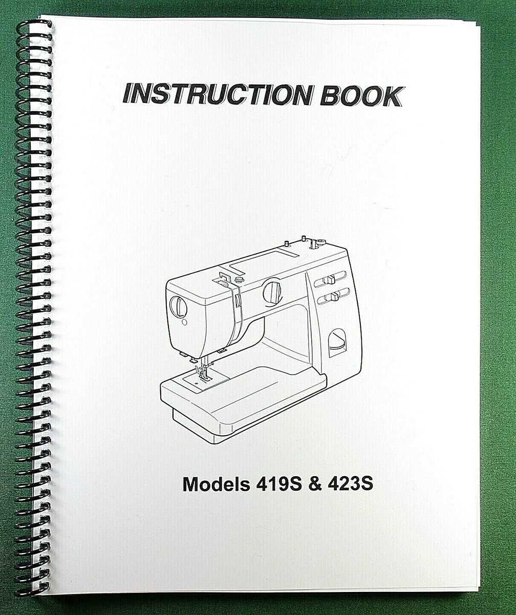 janome 419s instruction manual