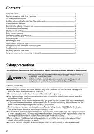 samsung air conditioner instruction manual