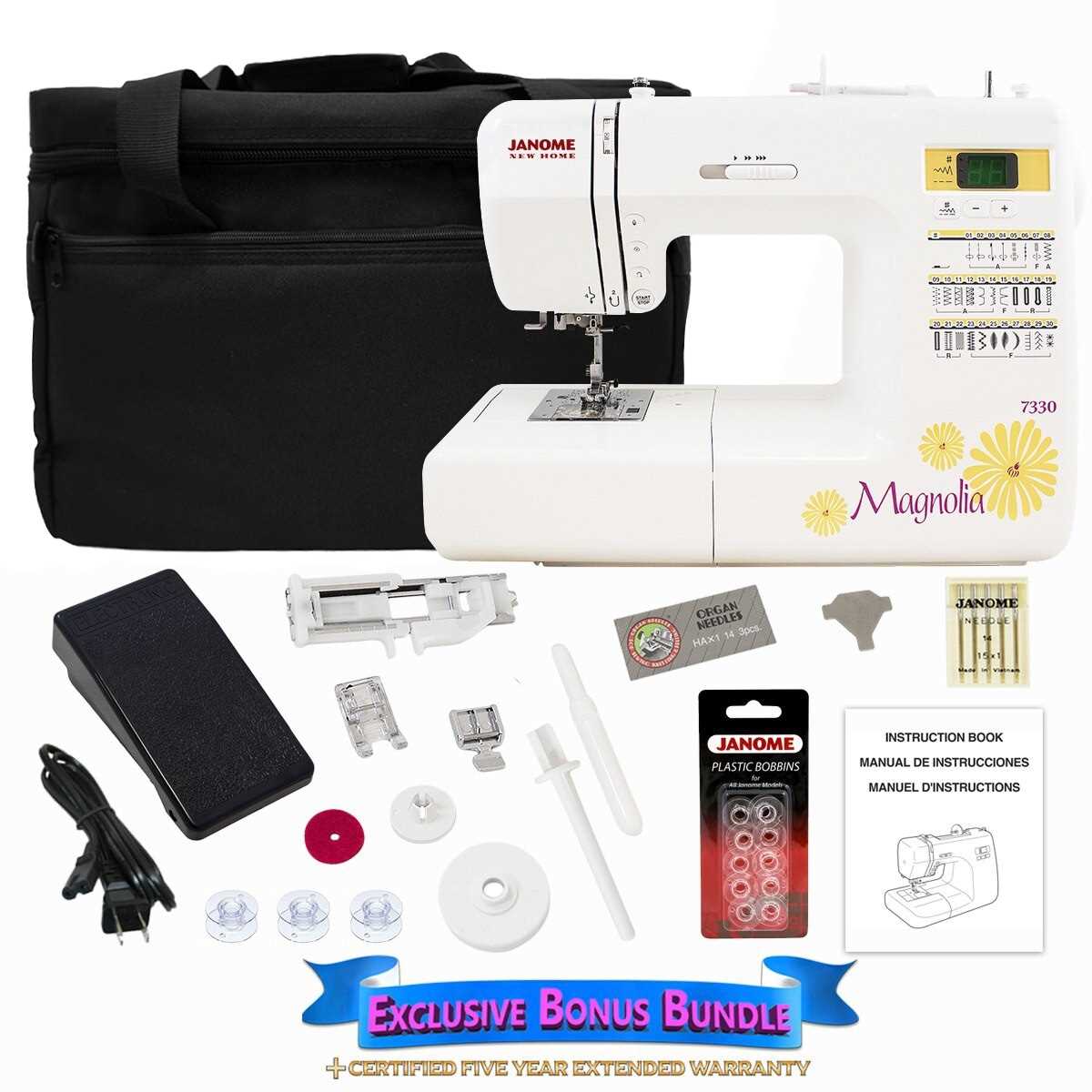 janome magnolia 7330 instruction manual