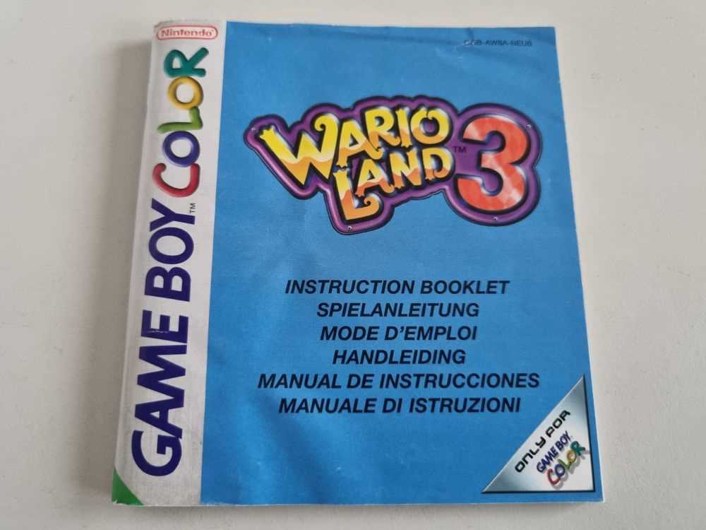 wario land 3 instruction manual