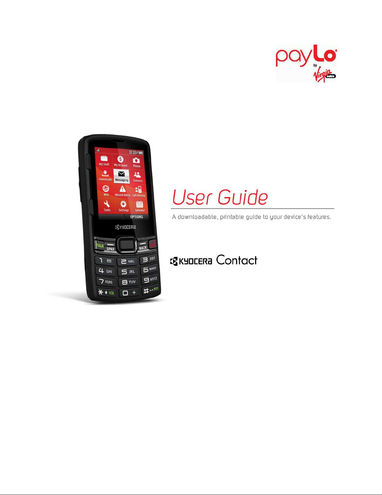 kyocera duraxv extreme instruction manual