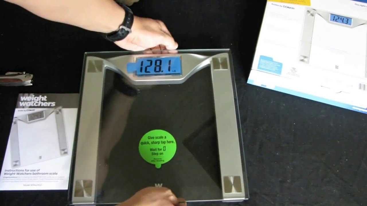 weight watchers scales conair instruction manual