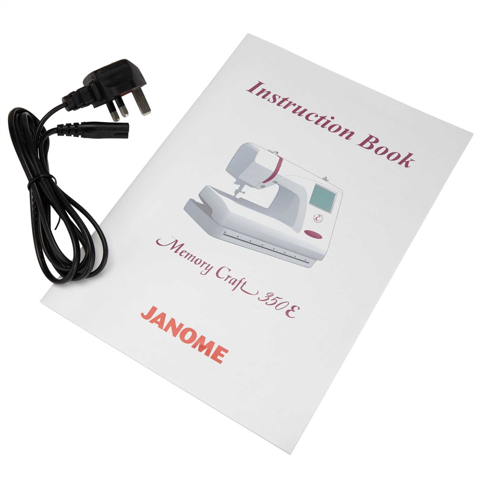 janome memory craft 350e instruction manual