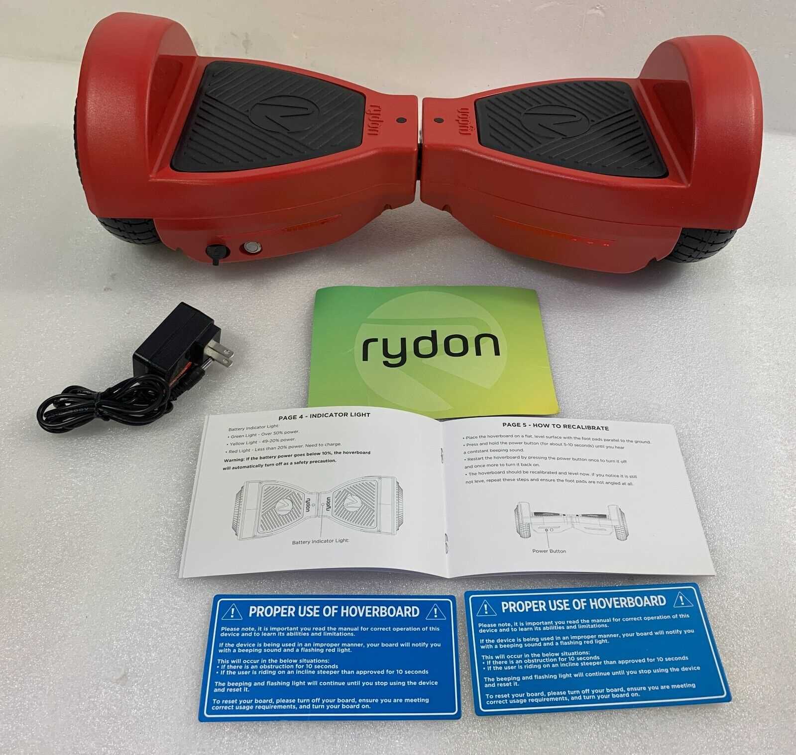 rydon zoom xp hoverboard instruction manual