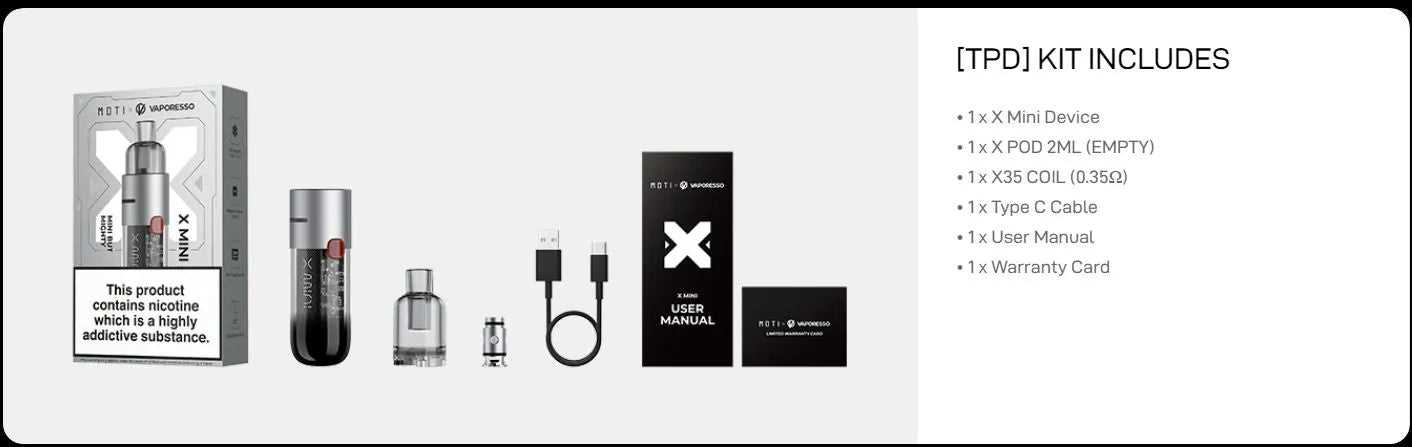 x mini instruction manual