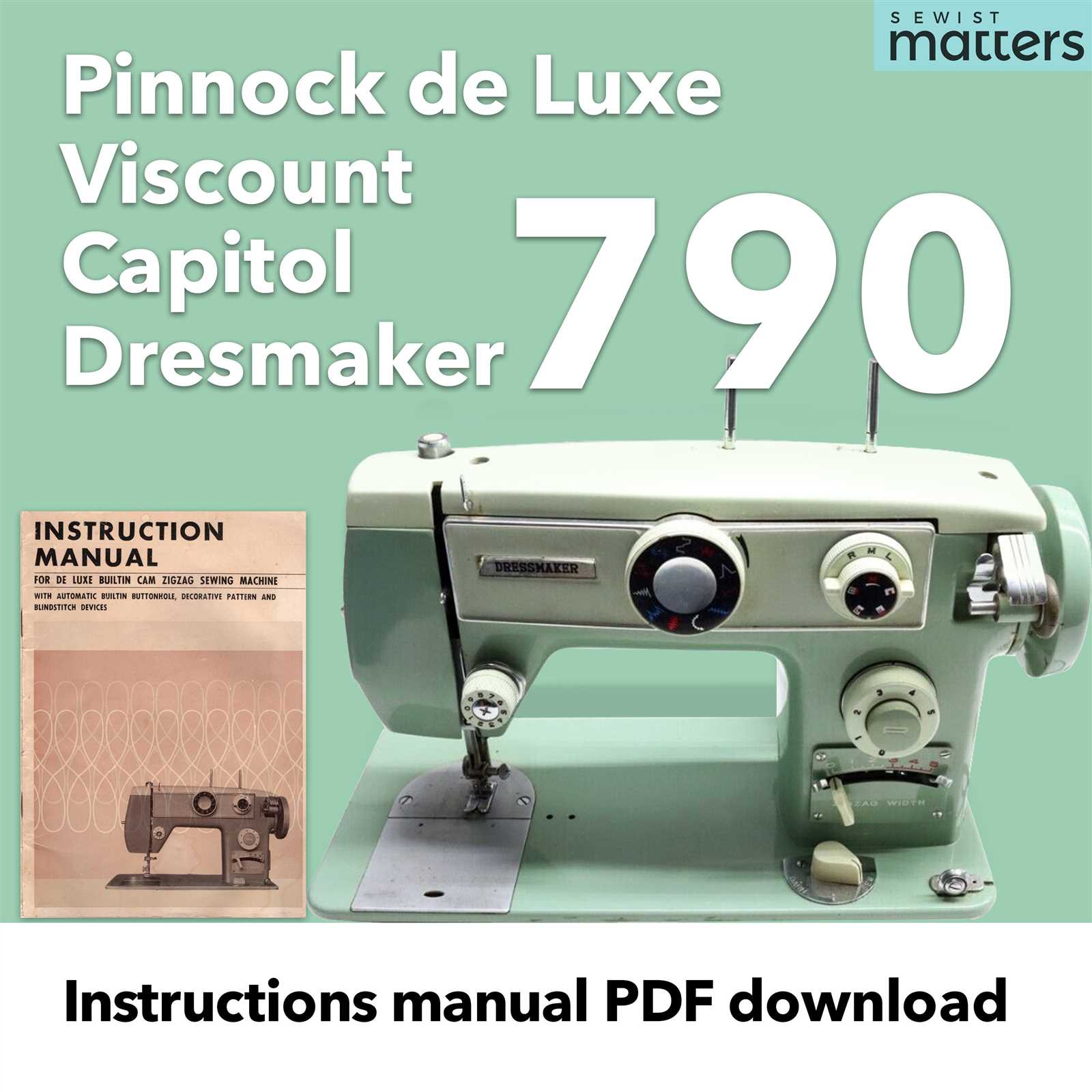 instruction manual for dressmaker sewing machine