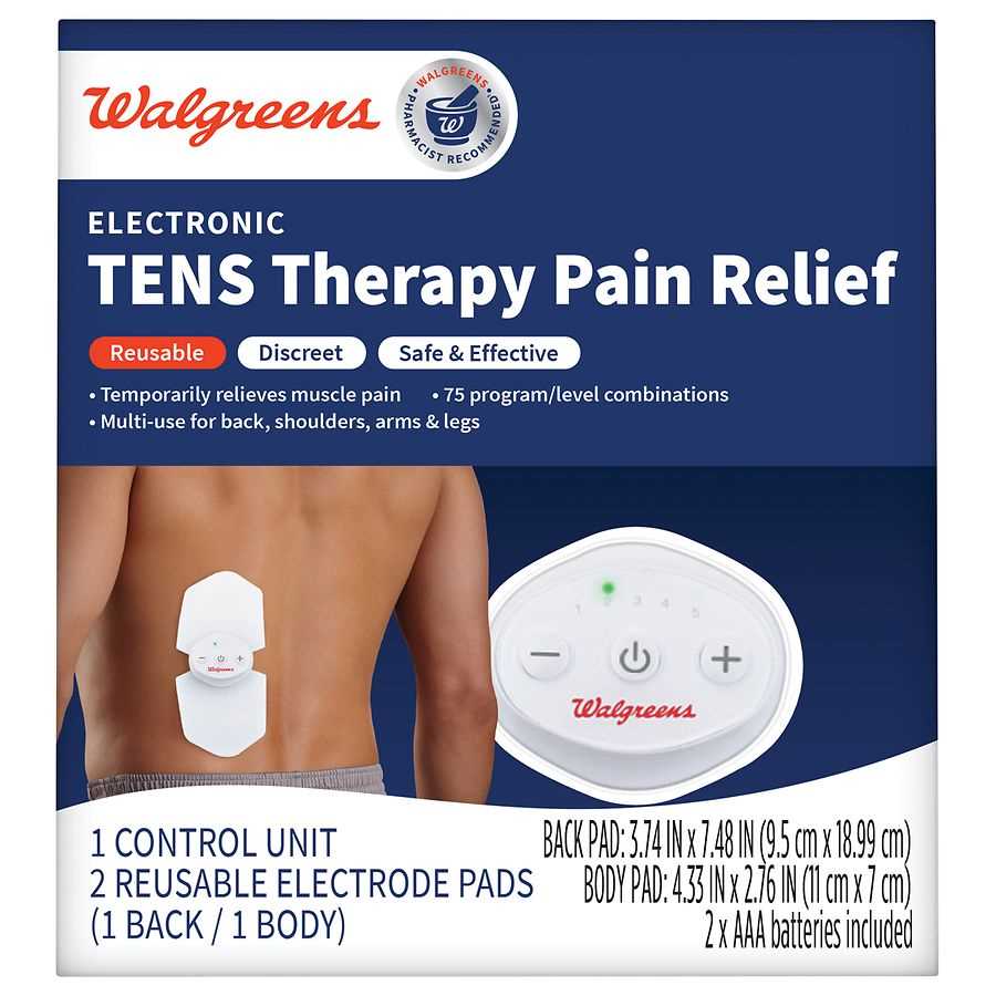 walgreens tens therapy unit instruction manual