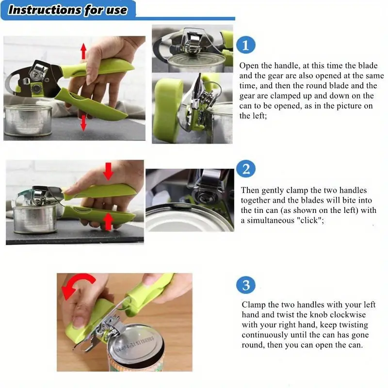 manual can opener instructions
