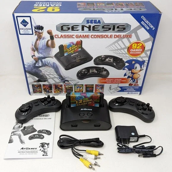 sega genesis classic game console instruction manual