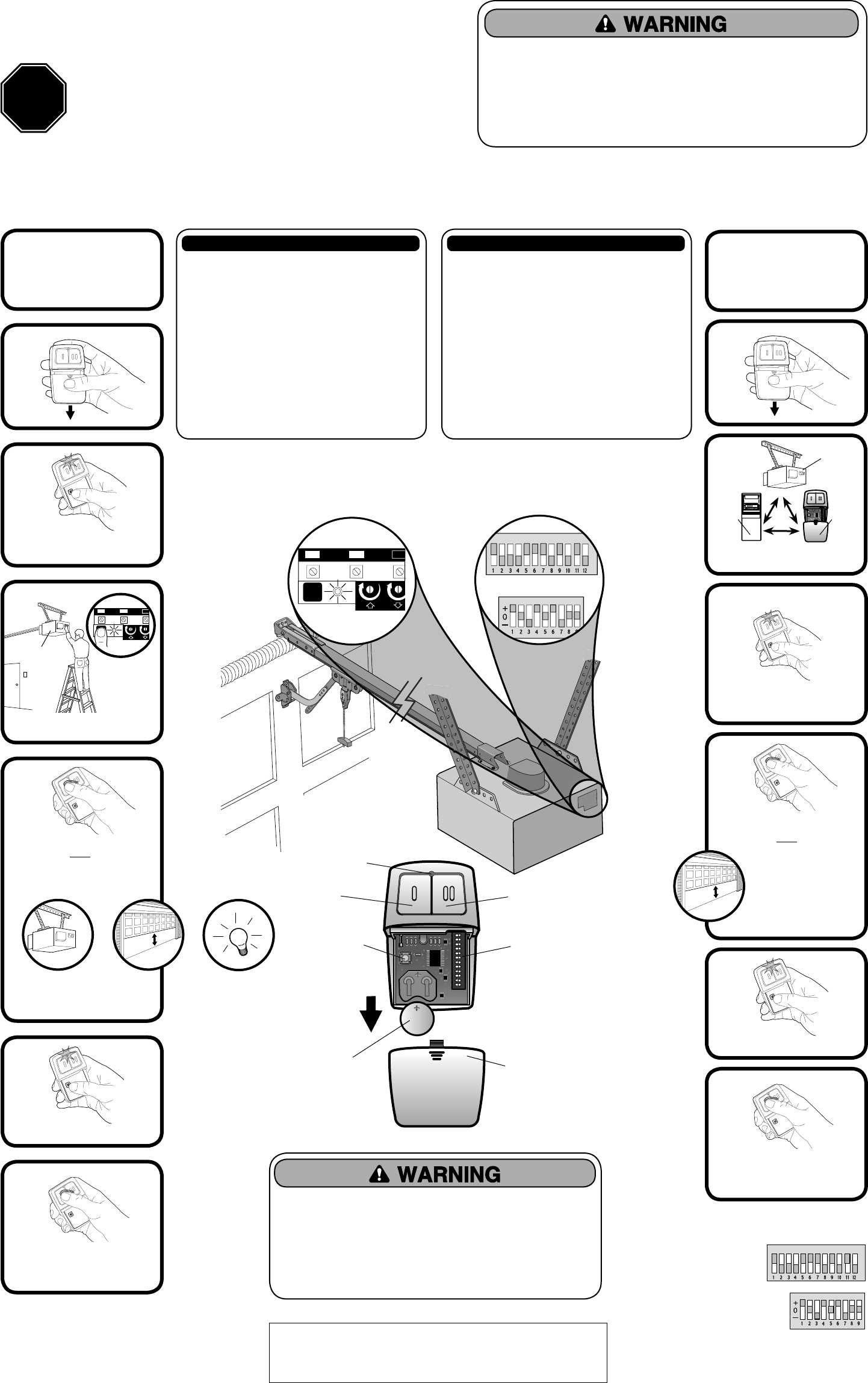 manual clicker garage door keypad instructions