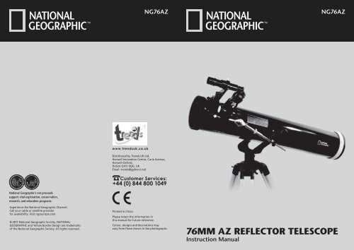 national geographic telescope instruction manual