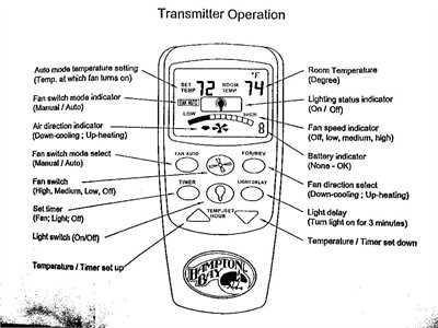 hampton bay instruction manuals