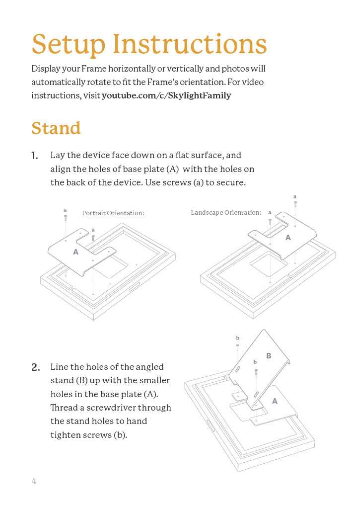 skylight frame instruction manual