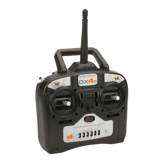 spektrum dx4e instruction manual