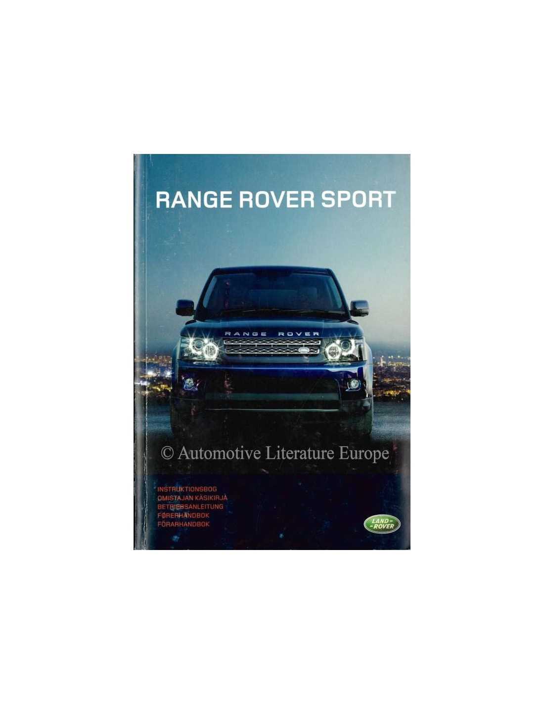 range rover sport instruction manual